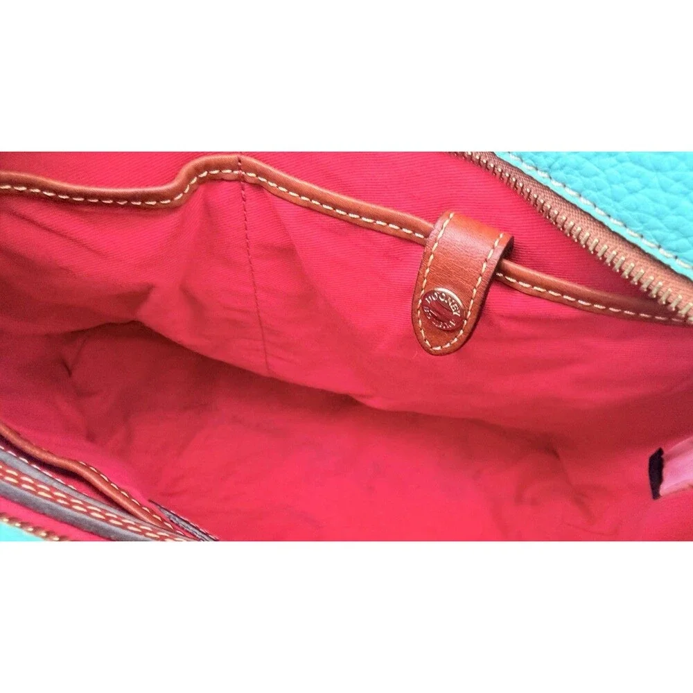 Dooney & Bourke Lexington Shopper Pebble Grain Leather Tote Bag Spearmint Green - Picture 9 of 14